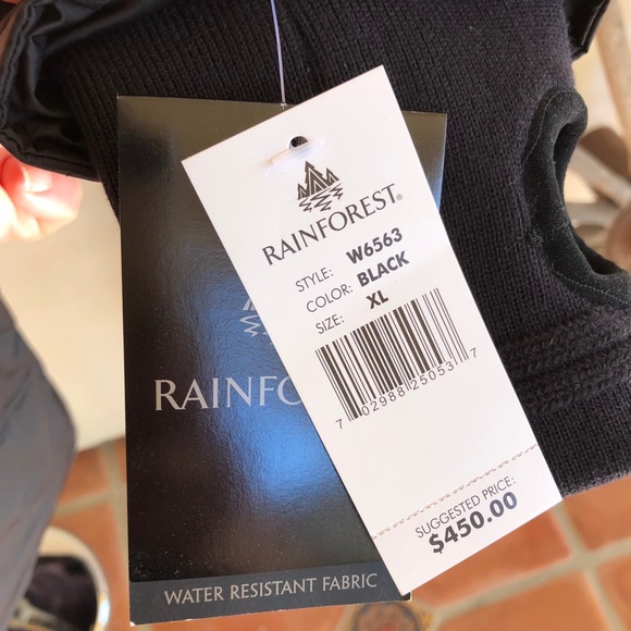 RAINFOREST H2O Resist Down Coat XL Retails $450 - Picture 3 of 8